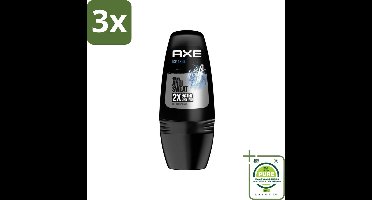 3 x Axe - Deodorant Roller - 48hrs Anti Sweat - Ice Chill - Anti-transpirant - 50 ml - Grootverpakking - Deodorant - Antitranspirant - Axe - Ice Chill - Frisse Geur