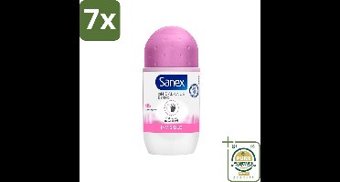 7 x Sanex - Deodorant - Dermo Invisible - Zichtbaar & Onzichtbaar - 50 ml - Grootverpakking - Deodorant - Transpiratie - Lichaamsgeur - Witte Strepen - Huidbescherming