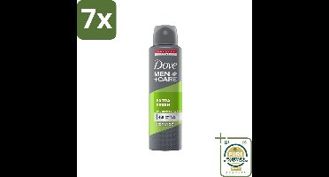 7 x Dove - Deodorant - Men Care Extra Fresh - Verfrissend en energiek - 48 uur bescherming - 250 ml - Grootverpakking - Deodorant Voor Mannen - 48 Uur Bescherming - Verfrissend Geur - Anti-zweet - Huidverzorging