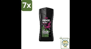 7 x Axe - 3-in-1 Douchegel - Wild Bergamot & Pink Pepper - 100% Plantaardig - 250 ml - Grootverpakking - Douchegel - 3-in-1 Douchegel - AXE Douchegel - Bergamot En Roze Peper - Frisse Geur