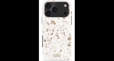 Mio by Mobilize Hoesje geschikt voor Apple iPhone 17 Pro Max MagSafe Telefoonhoesje Hardcase | Mio by Mobilize Backcover | Geschikt voor MagSafe | Geschikt voor Draadloos Opladen met Magnetische Ring | Geschikt voor MagSafe Case - Soft Terrazzo |