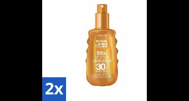 Garnier - Ambre Solaire - Melkspray - Ideal Bronze - SPF 30 - 150 ml - Voordeelverpakking - 2 stuks