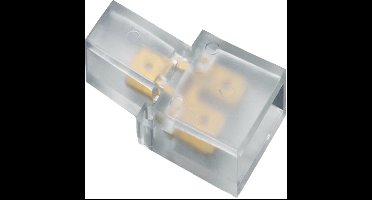 REV platte stekker splitter, transparant, 6,3 x 0,8 mm, 3 stuks