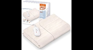 RVV® Elektrische onderdeken - Onderdeken - Elektrische onderdeken 1 persoons - Beige - 150cm x 80cm x 1cm