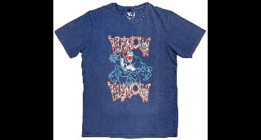 Marvel Venom - Neon Light Outline Heren Tshirt - S - Blauw