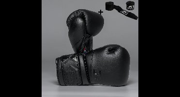 Joyagear Performance V2 Bokshandschoenen – Zwart/Carbon – 10 oz – Boksen, Kickboksen, Muay Thai & MMA – Inclusief Bandage