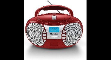 Karcher RR 5025-C draagbare cd-radio (cd-speler, giekkasten, FM-radio, batterij/netvoeding, Aux-ingang) blauw