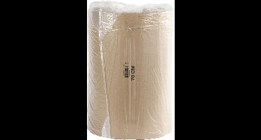 Ribbelkarton Op Rol 70cm Breed - Verpakkingsmateriaal - Bruin Karton Met Textuur Voor Inpakken Verpakken - Cardboard - Golfkarton Bruin - Geribbeld Karton Rol - Textuurkarton - 70 Meter