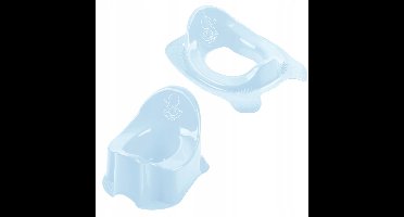 Zet Zuza Toiletbril & Potje Franek Pure Blauw - Veilig & Comfortabel