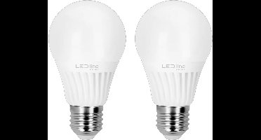 LED line PRIME LED Lamp A60 E27 - 6W (vervangt 70W) - 840lm - Ø60mm - 230V - Energiezuinig - 2 stuks