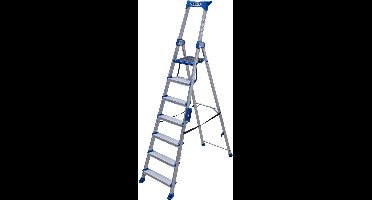 Alumexx Twin-Deck - Huishoudtrap 7 treden - Keukentrap - Inklapbaar - 3.47m werkhoogte