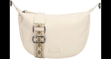 Beagles Malaga Crossbody Schoudertas - Trendy Schouderband - Dames Tas - Crème