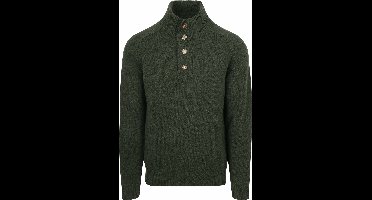 Steppin' Out Mocker Trui Lamswol Groen - Maat XL - Heren