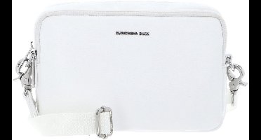 MANDARINA DUCK Leren schoudertas Mellow Leather Crossbody Camera Bag Blanc wit