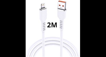 Ntech Kabel - Oplaadkabel geschikt voor iPhone - 2m - Kabel geschikt voor lightning naar USB A soft Silicone Lader kabel