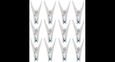 Orion - Plastic Was Knijpers - 12 stuks - Blauw en Wit - Sterk en Duurzaam