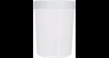 TATAY Food Storage, Airtight, 0.4L capacity, Screw lid, BPA free, Suitable Microwave and Dishwasher, White. Size: 8.5 x 8.5 x 11.2cm