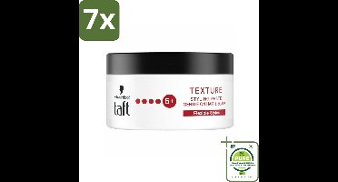 7 x Taft - Texture Styling Paste - Hold 5+ - Gedefinieerde textuur - 100 ml - Grootverpakking - Haarpasta - Stylingpasta - Textuurpasta - Taft - Haarstyling