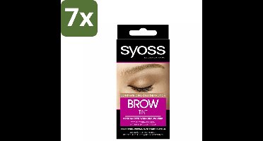 SYOSS - Brow Tint Donkerblond - Wenkbrauwverf - Langdurige Kleur - Tot 10 Toepassingen - Bulkverpakking - 7 stuks