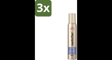 Wella – Flex 2 Days Volume – Haarmousse – 200 ml - Bulkverpakking - 3 stuks
