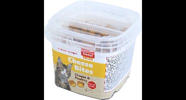 Sanal kat cheese bites cups, prijs per 2 emmertjes van 75 gram - 8,6 x 8,6 x 6,8cm