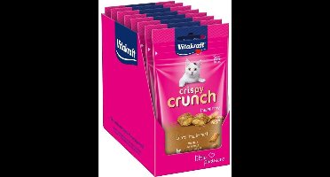 Vitakraft Crispy Crunch - Dental Malt - Cat Snack - Anti Haarbal - 8 x 60 g