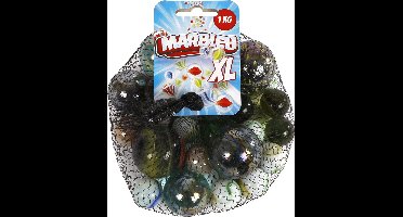 Toys Amsterdam Marbles XL Knikkers - Glas - Junior - 1000 gram