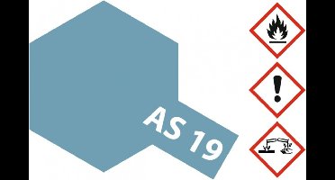 Tamiya Hobbyverf Acrylverf - AS-19 Flat Intermediate Blue - US Navy - Matt - Acryl Spray - Verf spuitbus - 100 ml