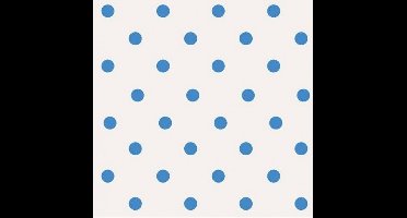 Bluuming Affairs - Behang Stippen - Kinderkamer - Behangpapier - Blauw - 0,53 x 10,05 M.