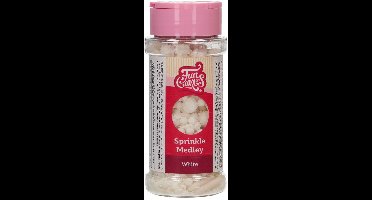 FunCakes Sprinkle Medley - White - 65g - Eetbare Taartdecoratie