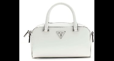 GUESS handtas schoudertas Arnela Mini Satchel White wit