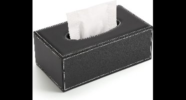 Oneay Rechthoekige leren tissuebox, tissuebox voor hotels, tissuebox voor in de auto, tissuebox voor thuisgebruik