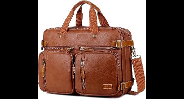 Hybride laptoptas voor 17 inch laptops - Multifunctionele schoudertas met extra vakken