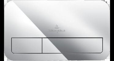 Villeroy & Boch Viconnect 2 knops bedieningsplaat chroom