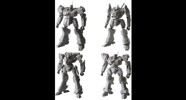 Square-Enix Armored Core Structure Arts Plastic Model Kits 4-Pack Series 1 Model Kits