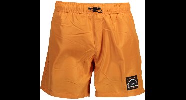 Karl Lagerfeld Beachwear - Zwembroek - Elastische Tailleband - Oranje - Logo Detail