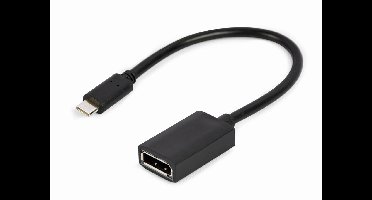 Gembird USB-C naar DisplayPort Adapterkabel - 4K Resolutie - 15 cm - Zwart
