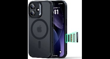 ESR Hoesje Geschikt voor iPhone 17 - Classic Hybrid HaloLock - Compatibel met MagSafe / Qi2 - Back Cover met Magneet - Camera Control - Frosted Zwart