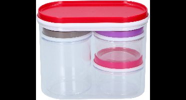 Alpina Opbergdozen 4 stuks Transparant (1016061)