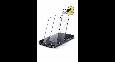 Full Cover Screenprotector voor Smartphone – 9H Gehard Glas – Volledig Scherm – Zwarte Randen – 2 Stuks iPhone 14