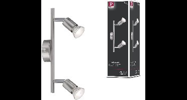 Spotlight Carolina GU10 230V max. 2x10W dimbaar Nikkel mat