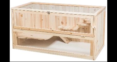 Trixie - Knaagdierenkooi Hout - Dierenverblijf - 100X50X50 cm