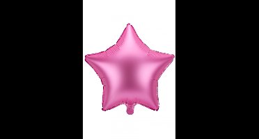 Folie ballon Ster roze 48 cm