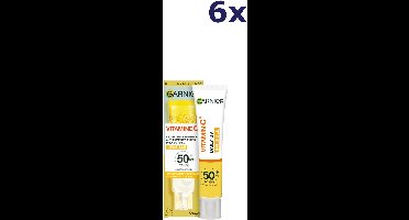 6x Garnier SkinActive UV Fluid Daily 40ml Vitamine C Invisible