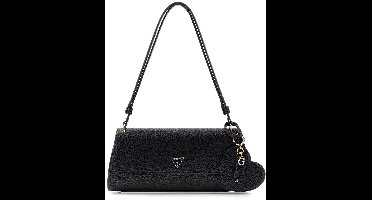 GUESS schoudertas Isobel Convertible Xbody Flap Black zwart