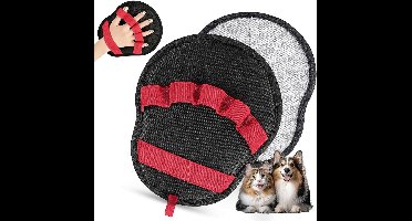 Handschoen Voor Het Verwijderen Van Dierenharen – Magische Borstel, Geschikt Voor Katten En Honden, Antistatisch Onthaaringsgereedschap, Vijfvingerig Ontwerp, Te Gebruiken Op Banken, Tapijten, Kleding En Autostoelen, Rood