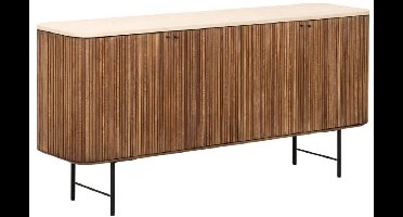 DTP Home Dressoir Lagoon 4 deuren teak en mortex - 180x45x85 cm