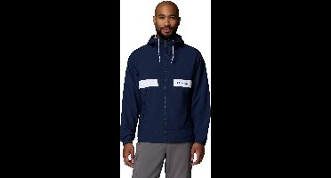 Columbia Spire Valley™ Hooded Windbreaker Heren Outdoorjas - Collegiate Navy, White