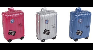 Hortus - Spaarpot koffer aardew h5 cm zilver