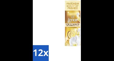 12 x Lenor In-Wash Geurbooster Gouden Orchidee 19 wasbeurten 235 gr - Geurbooster - Wasgeur - Amber En Orchidee - Wasparfum - Kledinggeur
